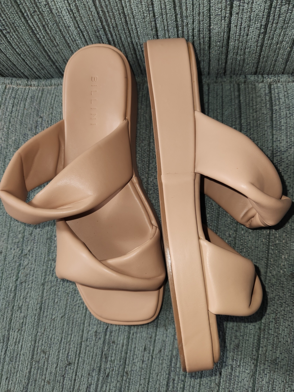 🍉Billini Nude Knot Platform Slide Sandals